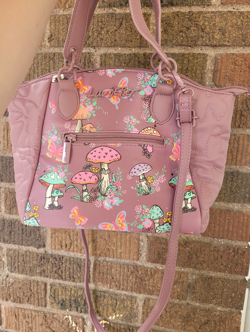 Luv Betsey By Betsey Johnson Mushroom Purse Purple New Without Tag